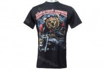 Футболка «Уйди с моей дороги!» медведь на байке оптом