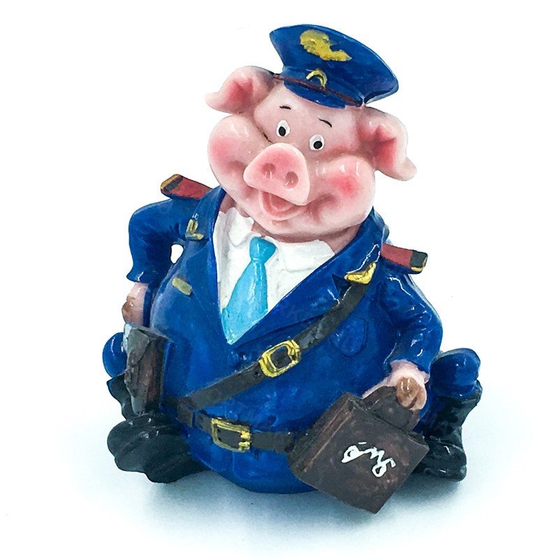 Копилка "Свин полицейский" полистоун оптом Копилка "Свин полицейский" полистоун оптом