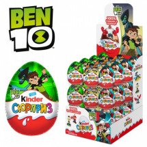 Шоколад молочный Kinder Сюрприз Ben-10 20г оптом
