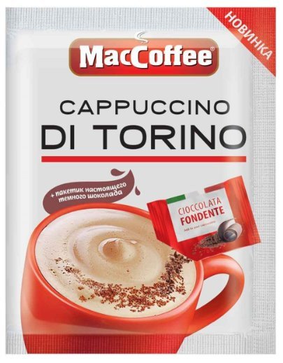 Кофе растворимый MacCoffee Cappuccino di Torino 20x25г оптом Кофе растворимый MacCoffee Cappuccino di Torino 20x25г оптом