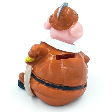 Копилка &quot;Свин пожарный&quot; полистоун оптом 