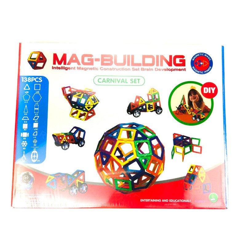 Магнитный конструктор Mag Building 138PCS оптом 