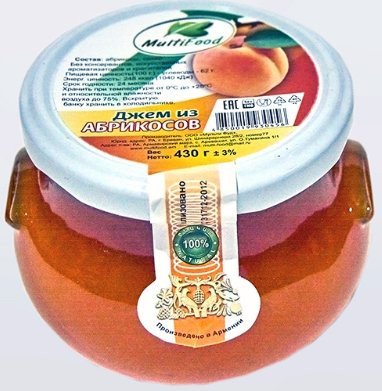 Джем из абрикосов Multifood 430г оптом 