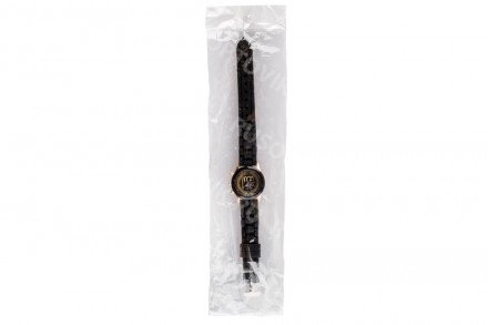 Кварцевые часы &quot;Всевышний&quot; на чёрном силиконовом браслете (мал.) оптом 