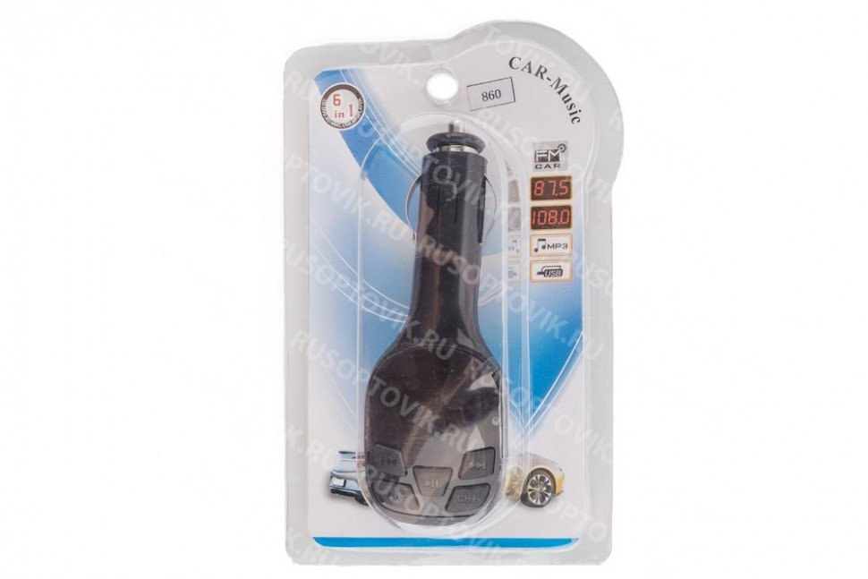 Автомобильный MP3 FM модулятор 6 в 1 оптом 