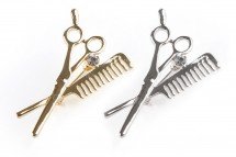 Брошь ножницы расчёска оптом