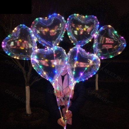 Светящиеся LED шары Bobo сердце оптом 