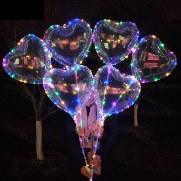Светящиеся LED шары Bobo сердце оптом 
