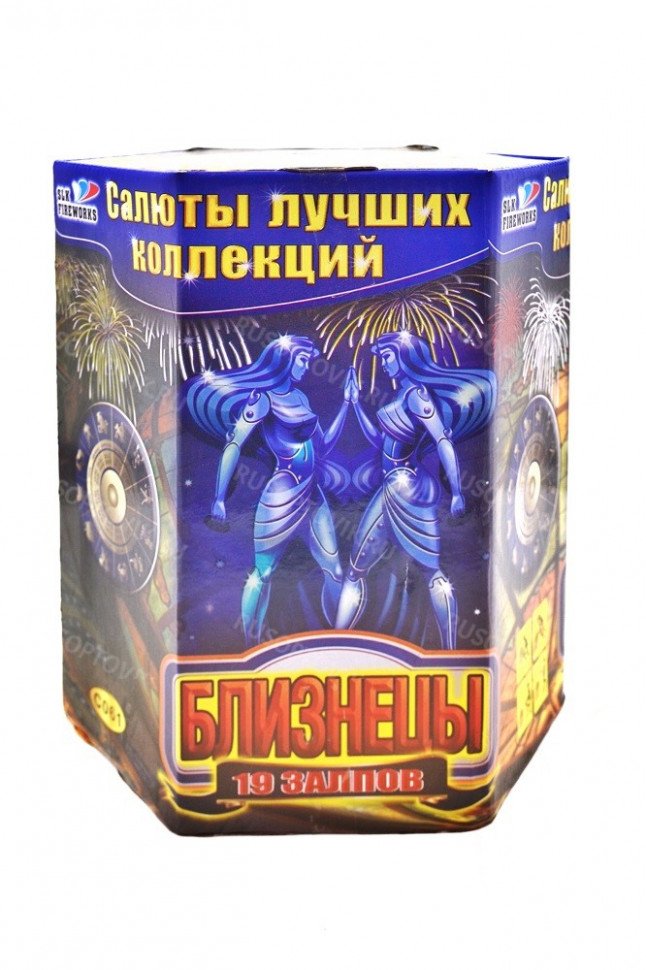 Батарея салютов "Близнецы" 19 залпов C061 оптом 