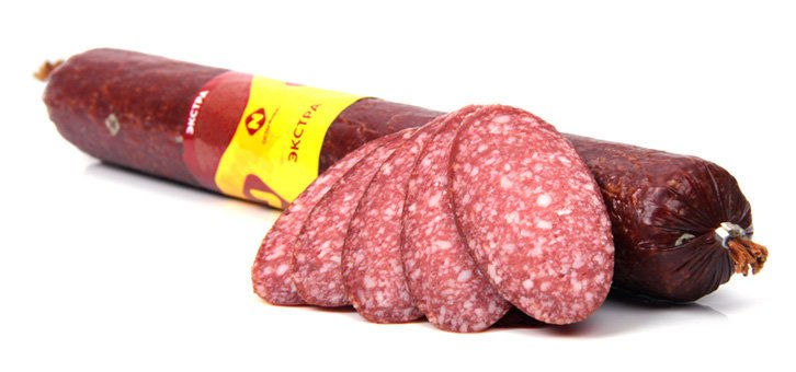 Колбаса сырокопченая Экстра Останкино 1 кг оптом 