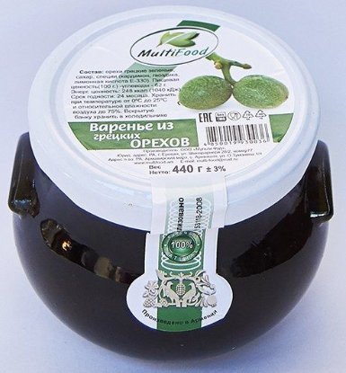Варенье из грецкого ореха Multifood 440г оптом 