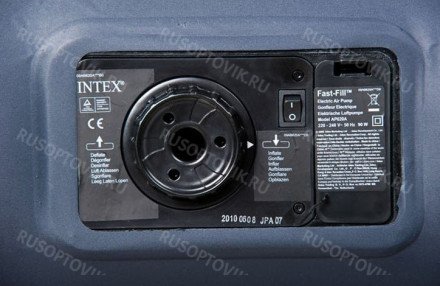 Надувная кровать Pillow Rest Raised Bed 102х203х47см с подголовником,  встроенный насос 220V оптом 