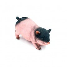 Копилка "Черно-розовая свинка" полистоун оптом