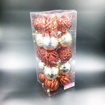 Ёлочные шары 8 см 20 шт оптом