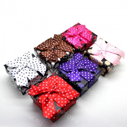 Бумажная коробочка для бижутерии 50x50x30 оптом 