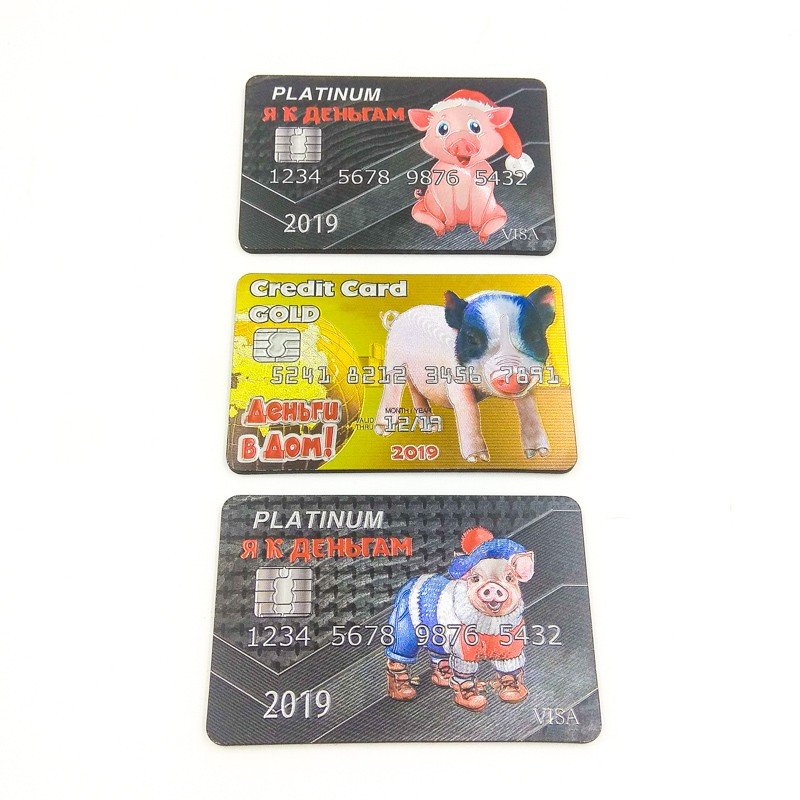 Магнит кредитная карта Свинка оптом Магнит кредитная карта Свинка оптом