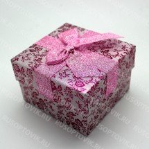 Бумажная коробочка для бижутерии 90x90x55 оптом