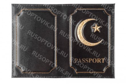 Обложка для паспорта мусульманская Полумесяц оптом 