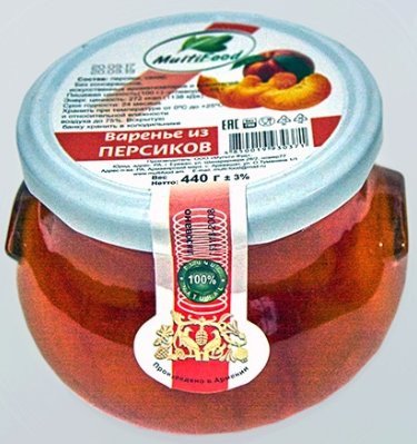 Варенье из персиков Multifood 440г оптом 