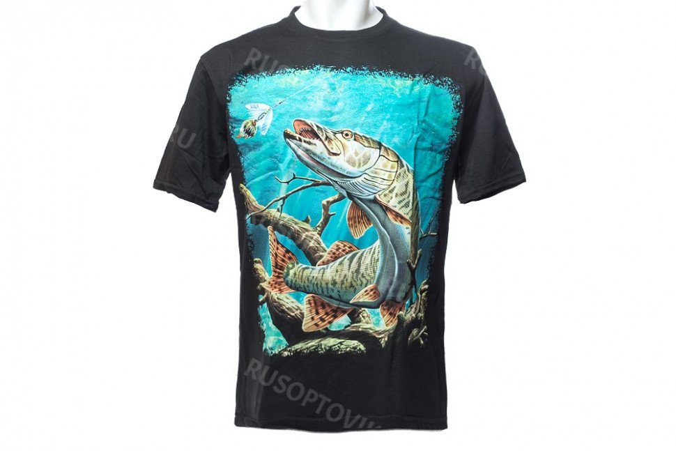 Футболка Щука оптом 