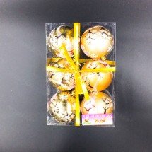 Ёлочные шары 8 см 6 шт оптом