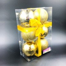 Ёлочные шары 8 см 6 шт оптом