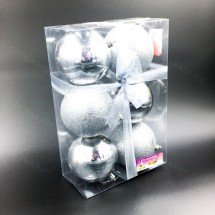 Ёлочные шары 8 см 6 шт оптом