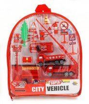 Игрушечный пожарный набор City Vehicle с дорожными знаками оптом