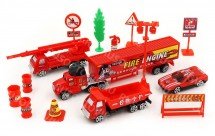 Игрушечный пожарный набор City Vehicle с дорожными знаками оптом
