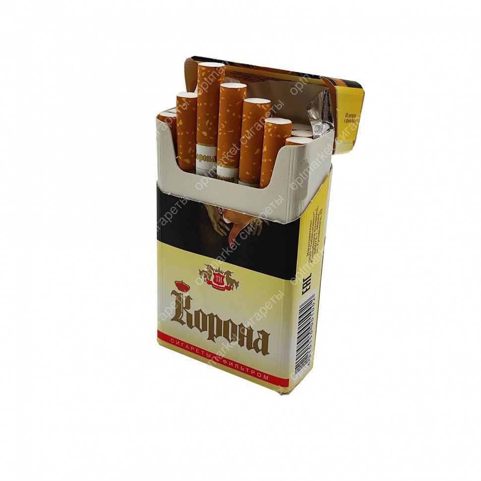Сигареты Корона Желтая (акциз дубль) оптом Сигареты Корона Желтая (акциз дубль) оптом