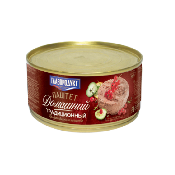 Паштет Главпродукт Домашний традиционный 315 г оптом 