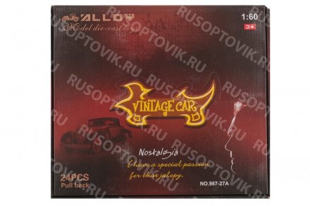 Машинки Vintage Car 1:60 (24 штук) оптом 