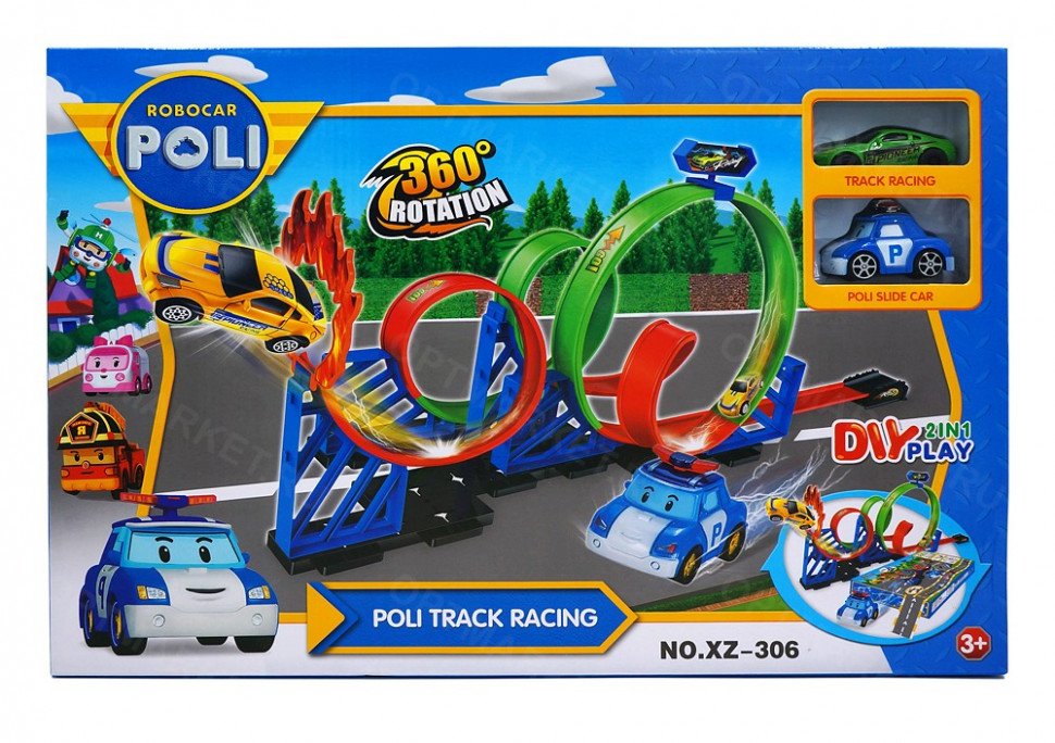Автотрек кольцо Робокар Поли XZ-306 оптом Автотрек кольцо Робокар Поли XZ-306 оптом