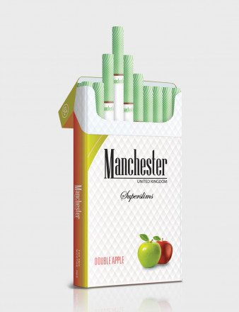 Сигареты Manchester Double Apple Superslims 