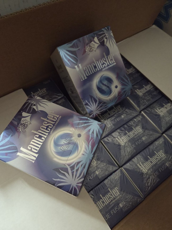 Сигареты Manchester Blue Fusion оптом   