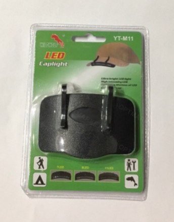 Клипса на кепку с LED фонарем оптом 